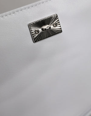 Dolce & Gabbana White Logo Plaque Crossbody Shoulder Borse Women Bag
