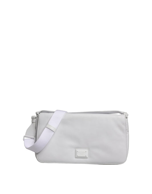 Dolce & Gabbana White Logo Plaque Crossbody Shoulder Borse Women Bag