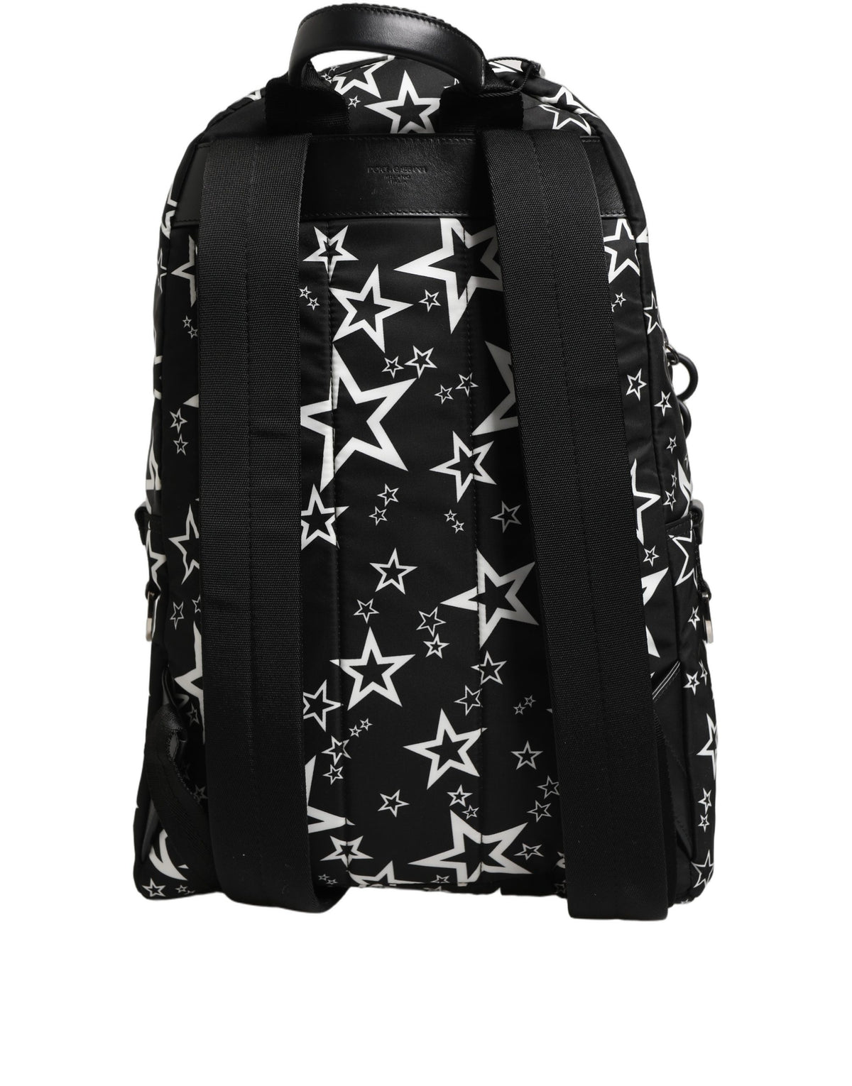 Dolce & Gabbana Black Millenial Stars Nylon Travel Backpack Borse Bag