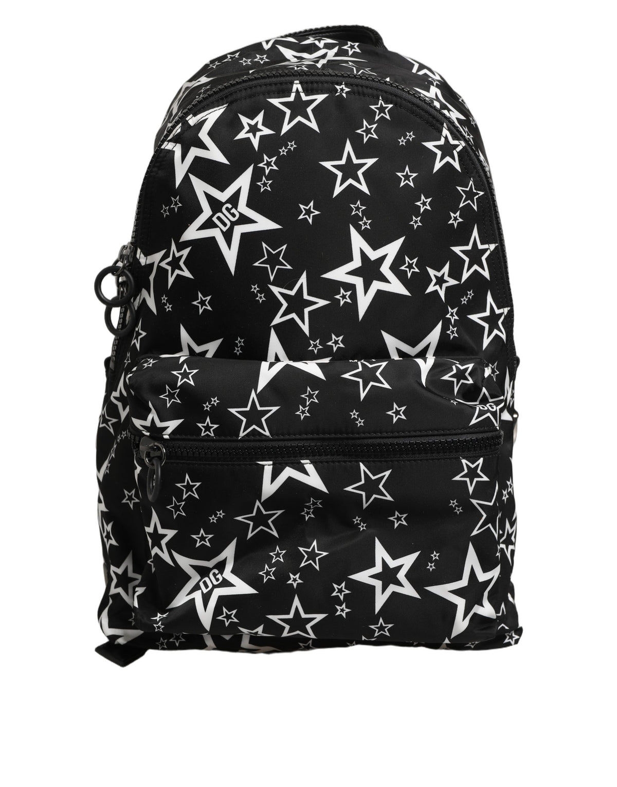 Dolce & Gabbana Black Millenial Stars Nylon Travel Backpack Borse Bag