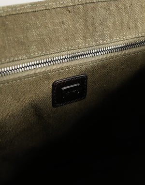 Dolce & Gabbana Military Green Two Tone Messenger Shoulder Borse Men Bag