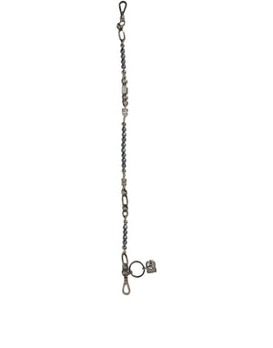 Dolce & Gabbana Silver Tone Chain Signature DG Logo Pendant Necklace