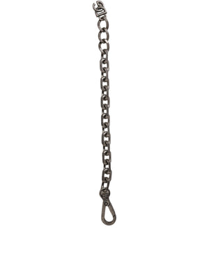Dolce & Gabbana Silver Tone Heavy Chain Link Signature DG Logo Bracelet