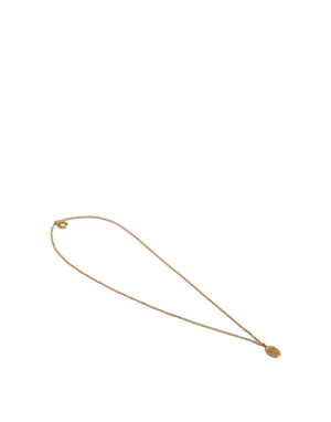 Dolce & Gabbana Gold Tone Brass Virgin Mary Medallion Pendant Necklace