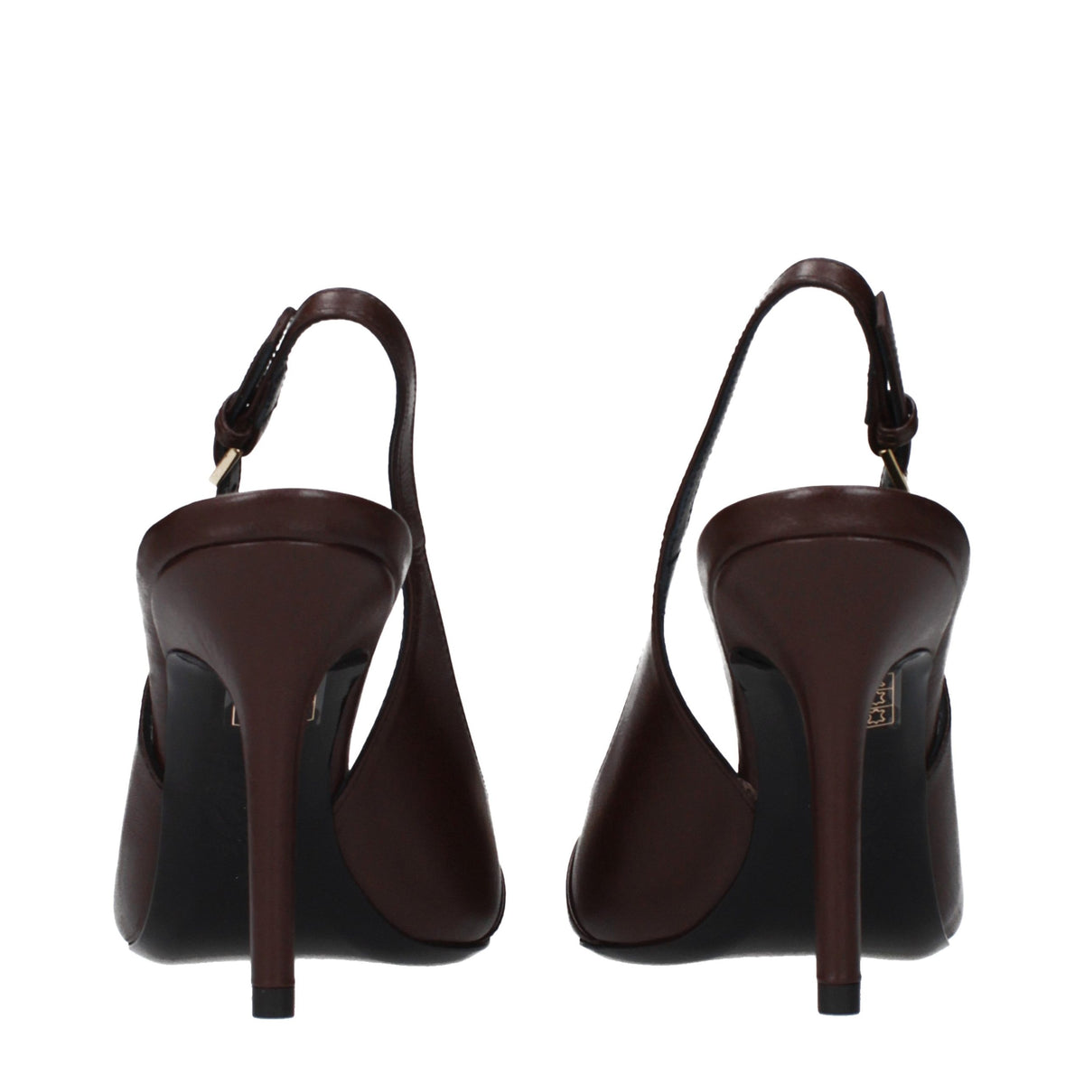 Versace Brown Leather Pumps