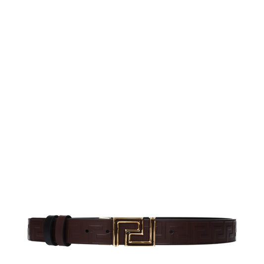 Versace Brown Leather Belt