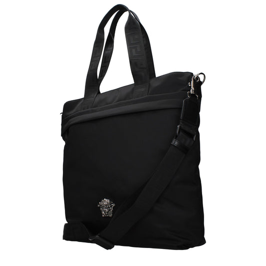 Versace Black Nylon Shoulder Bag