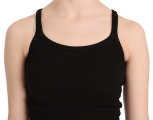 PINK MEMORIES Black Sleeveless Spaghetti Strap Blouse