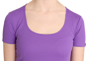 GF Ferre Purple 100% Polyester Short Sleeve Top  Blouse