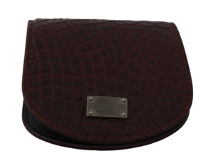 Dolce & Gabbana Brown Exotic Skin Pocket Condom Case Holder