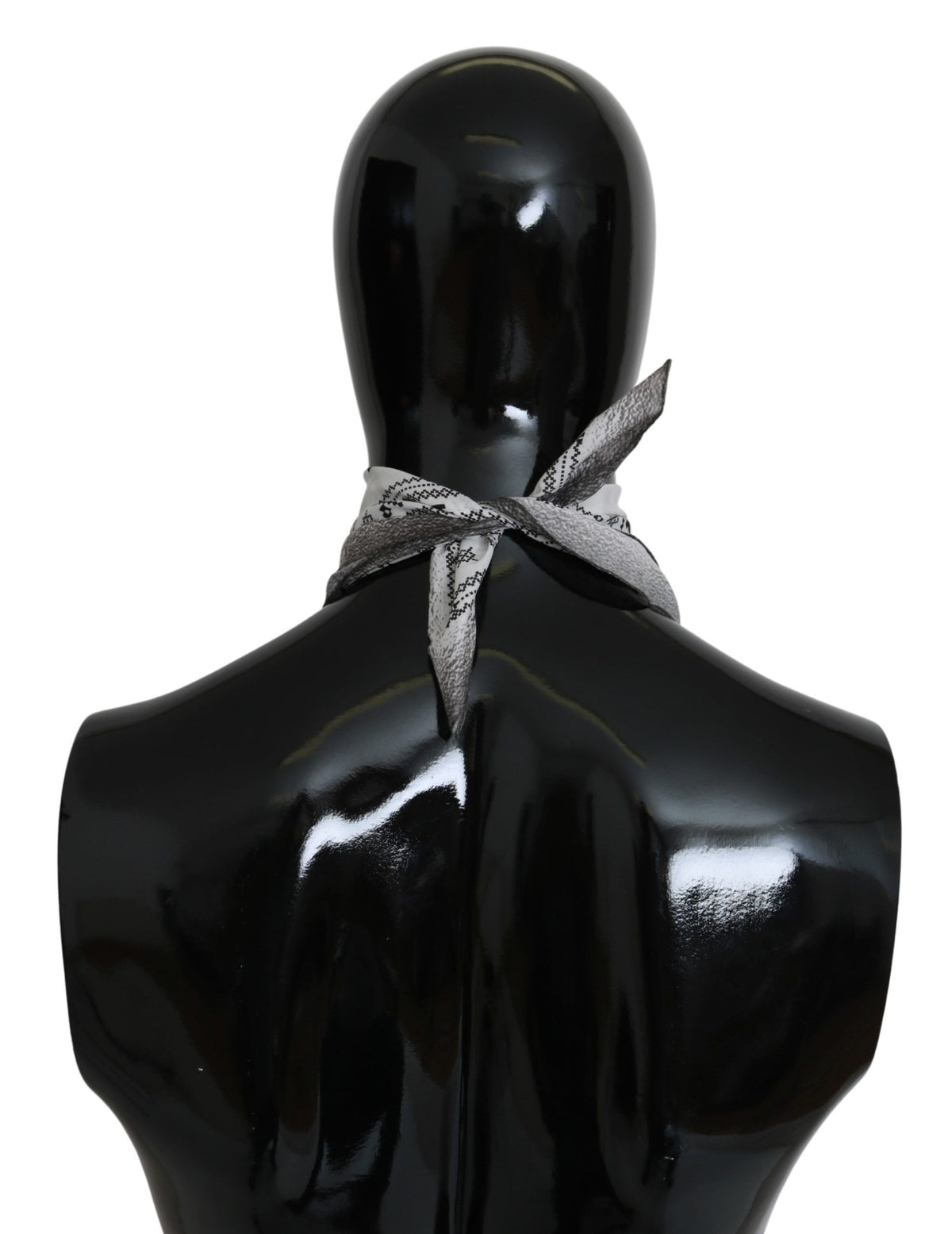 Costume National White Printed Bandana Cotton Scarf