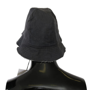 Costume National Black Washed Wide Brim Outdoor Bucket Hat