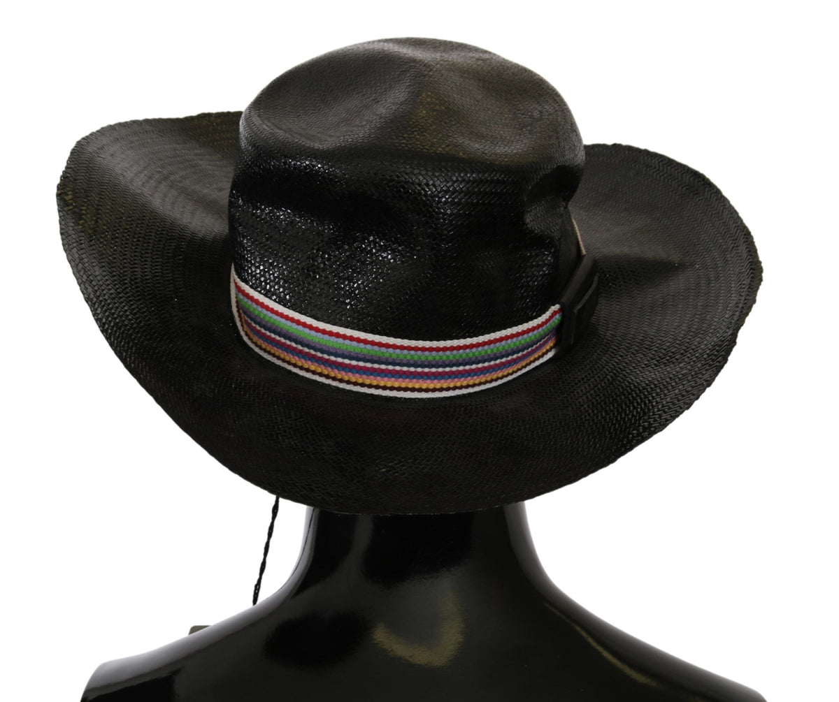 Costume National Black Wide Brim Cowboy Solid Hat