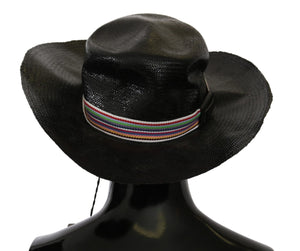Costume National Black Wide Brim Cowboy Solid Hat