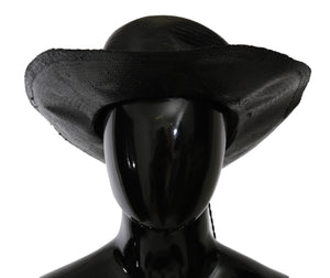 Costume National Black Wide Brim Cowboy Solid Hat