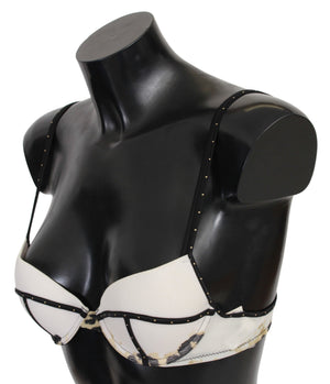 Just Cavalli White Polyester Spandex Push Up Bra Underwear