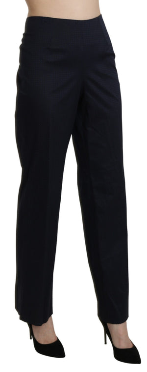 BENCIVENGA Navy Blue High Waist Straight Dress Trouser Pants