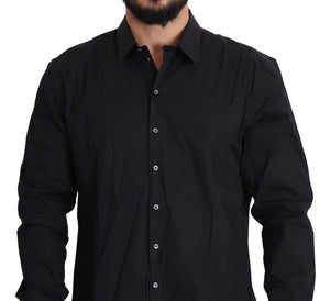 Dolce & Gabbana Black Cotton Stretch Dress SICILIA Shirt