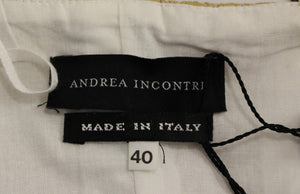 Andrea Incontri Beige Silk Cami Tank Top