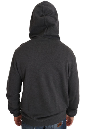 Dolce & Gabbana Gray Hooded Red Crystal Heart Gun Sweater