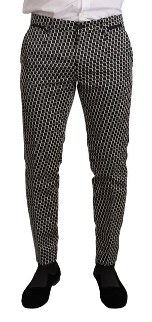 Dolce & Gabbana Black White Check 3 Piece Set MARTINI Suit