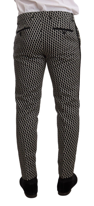 Dolce & Gabbana Black White Check 3 Piece Set MARTINI Suit