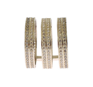 Nialaya Authentic Womens Clear CZ 925 Sterling Silver Ring