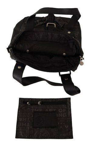 WAYFARER Black Printed Logo Shoulder Handbag Purse Bag