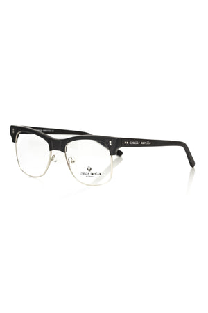 Frankie Morello Black Metallic Men's Eyeglass Frame