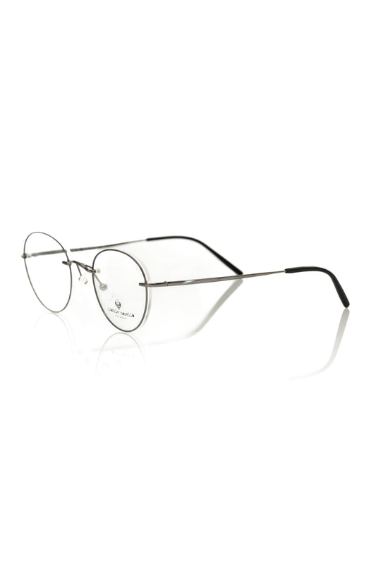 Frankie Morello Gray Metallic Men's Eyeglass Frame
