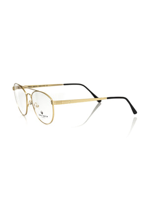 Frankie Morello Gold Metallic Men's Frame Aviator Eyeglasses