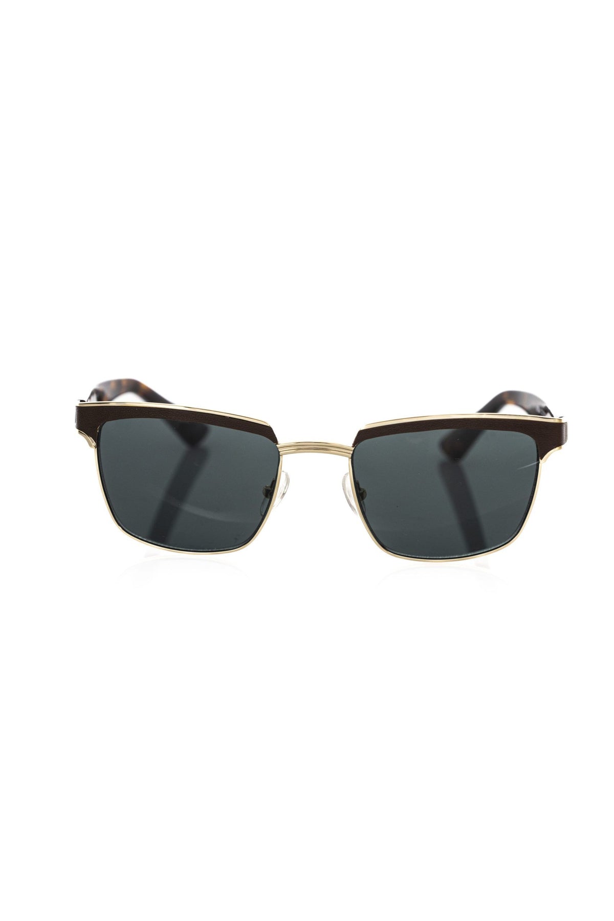 Frankie Morello Brown Metallic Fibre Sunglass