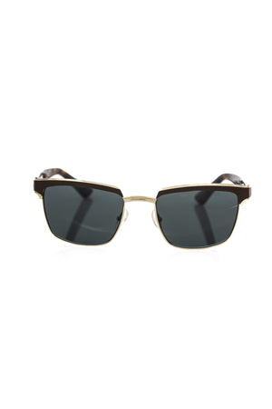 Frankie Morello Brown Metallic Fibre Sunglass