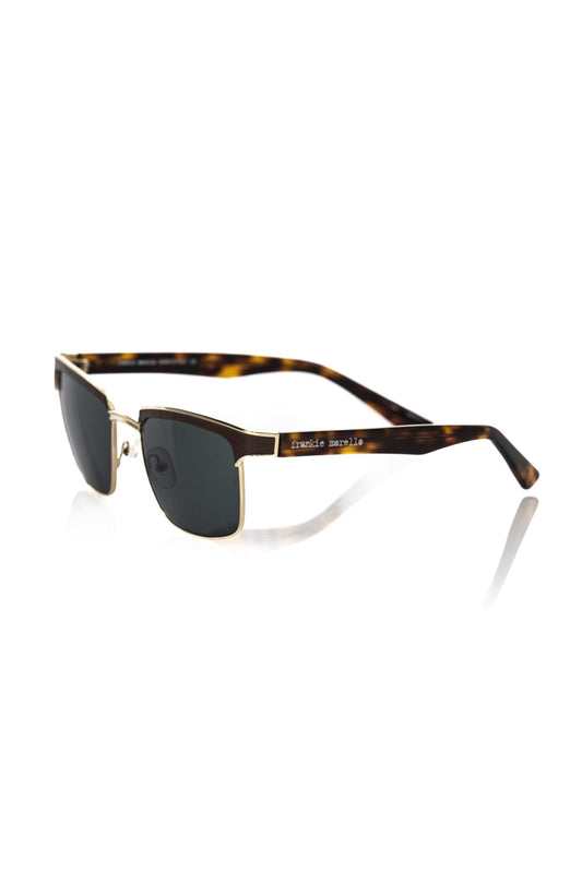Frankie Morello Brown Metallic Fibre Sunglass