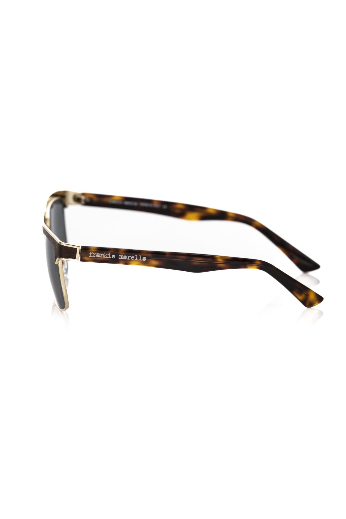 Frankie Morello Brown Metallic Fibre Sunglass