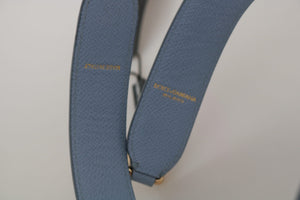 Dolce & Gabbana Blue Leather Handbag Accessory Shoulder Strap