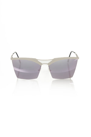 Frankie Morello Silver Metallic Women Sunglasses