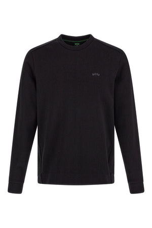 Hugo Boss Black Cotton Logo Details Sweatshirt