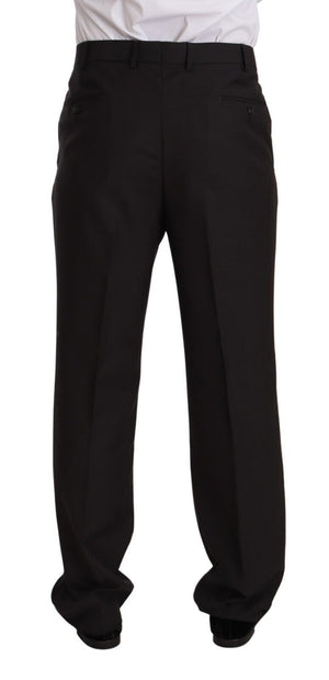 Domenico Tagliente Gray Polyester Single Breasted Formal Suit