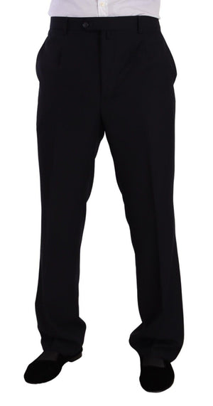 Domenico Tagliente Blue Polyester Single Breasted Formal Suit