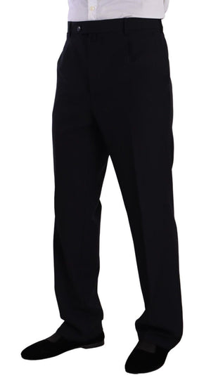 Domenico Tagliente Blue Polyester Single Breasted Formal Suit