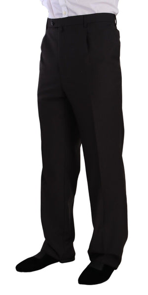 Domenico Tagliente Gray Polyester Single Breasted Formal Suit