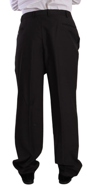 Domenico Tagliente Gray Polyester Single Breasted Formal Suit