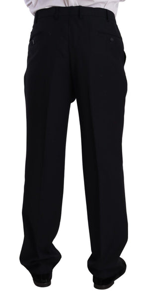 Domenico Tagliente Blue Polyester Single Breasted Formal Suit