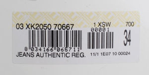 Acht Blue Wash Cotton Denim Regular Fit Jeans