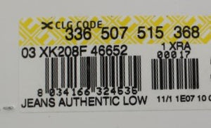 Acht Blue Cotton Stretch Low Waist Fit Jeans