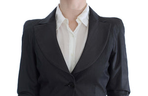 Exte Gray One Button Two Piece Suit