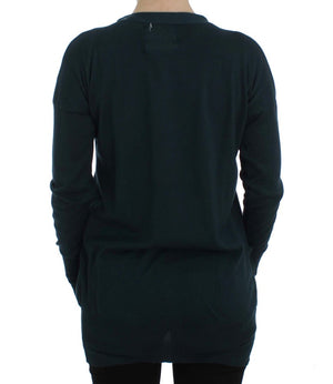 PINK MEMORIES Green Button Down Cardigan Sweater