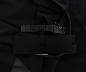 CORA GROPPO Gray Blue Stretch Blouse Top