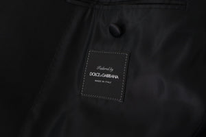Dolce & Gabbana Black Double Breasted Coat Blazer Jacket